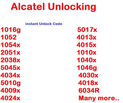 Alcatel one touch 2045x unlock code free zte unlock